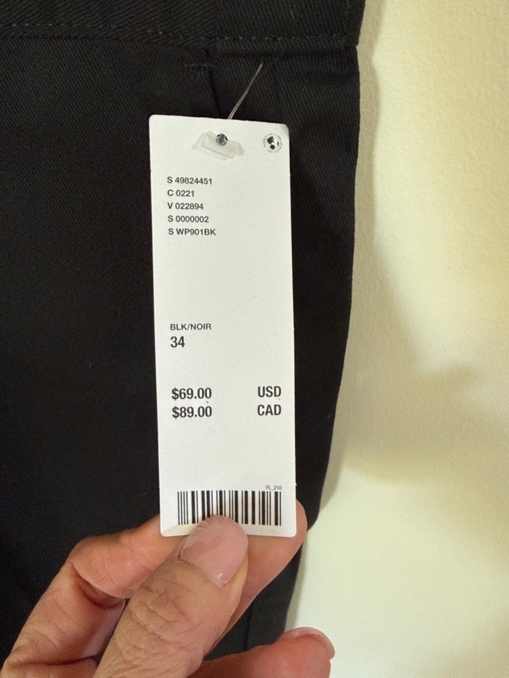 Urban Outfitters Dickie’s cutoff Black Straight-Leg Chinos - Picture 2 of 8